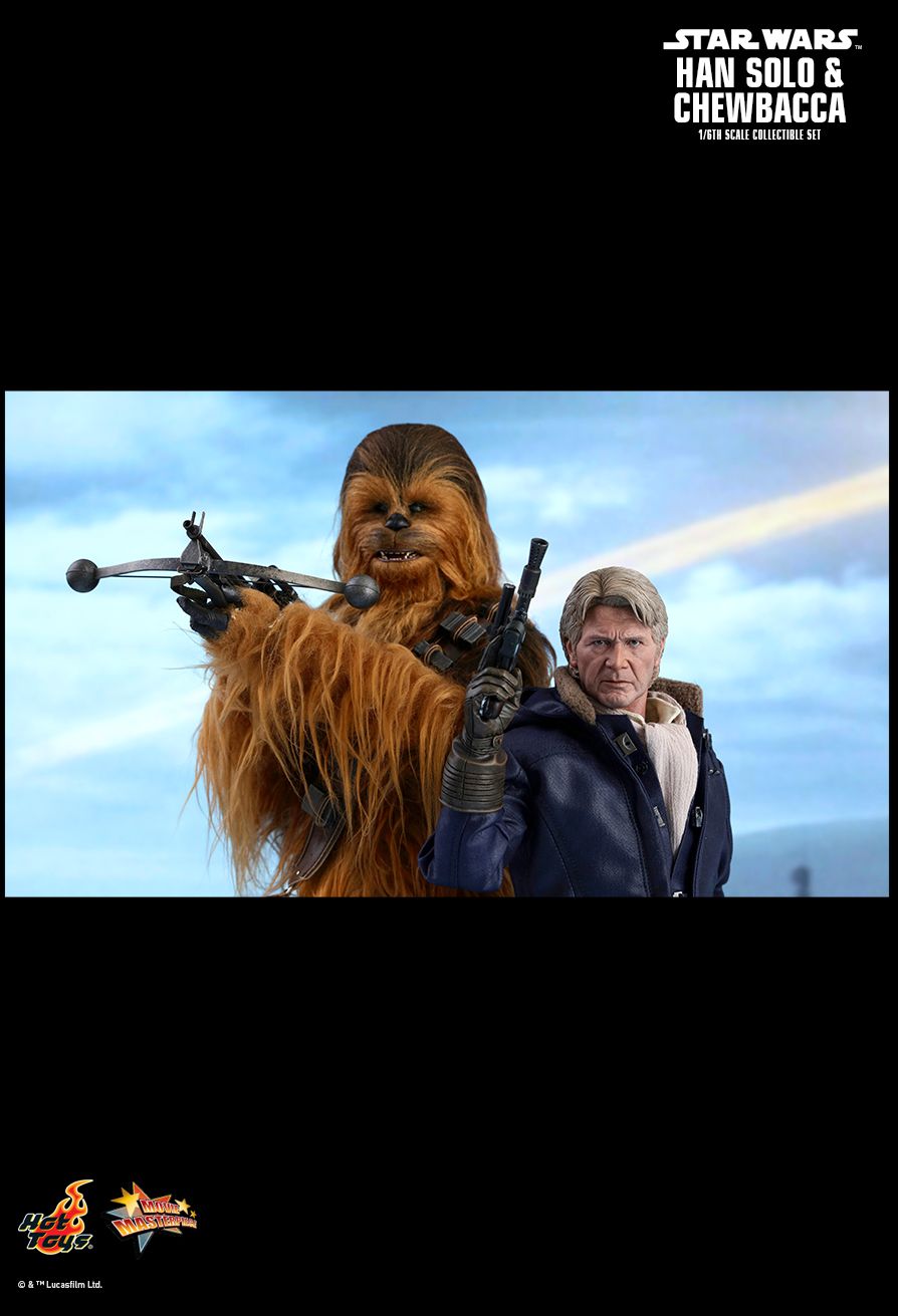 STAR WARS: THE FORCE AWAKENS HAN SOLO AND CHEWBACCA