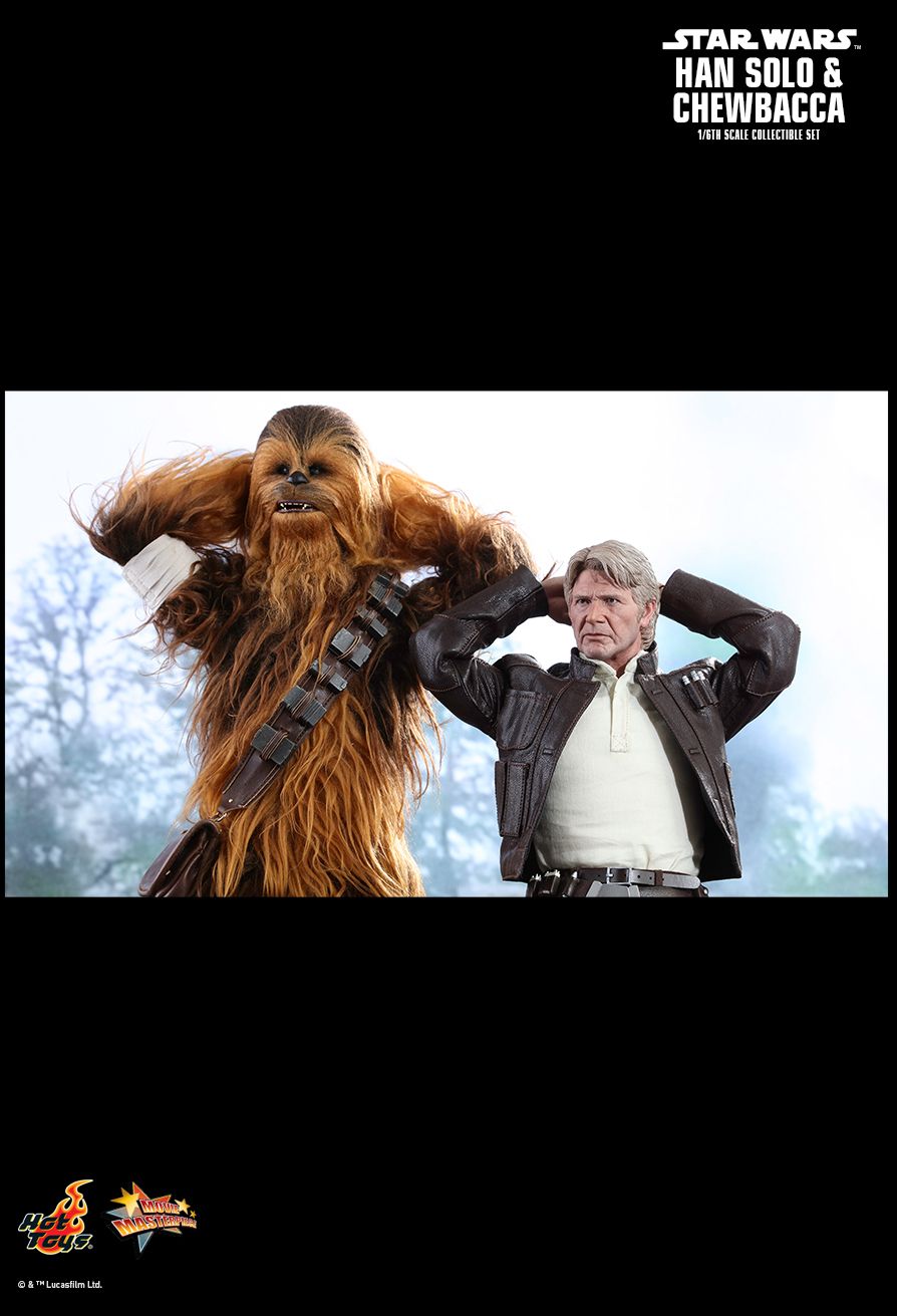 STAR WARS: THE FORCE AWAKENS HAN SOLO AND CHEWBACCA