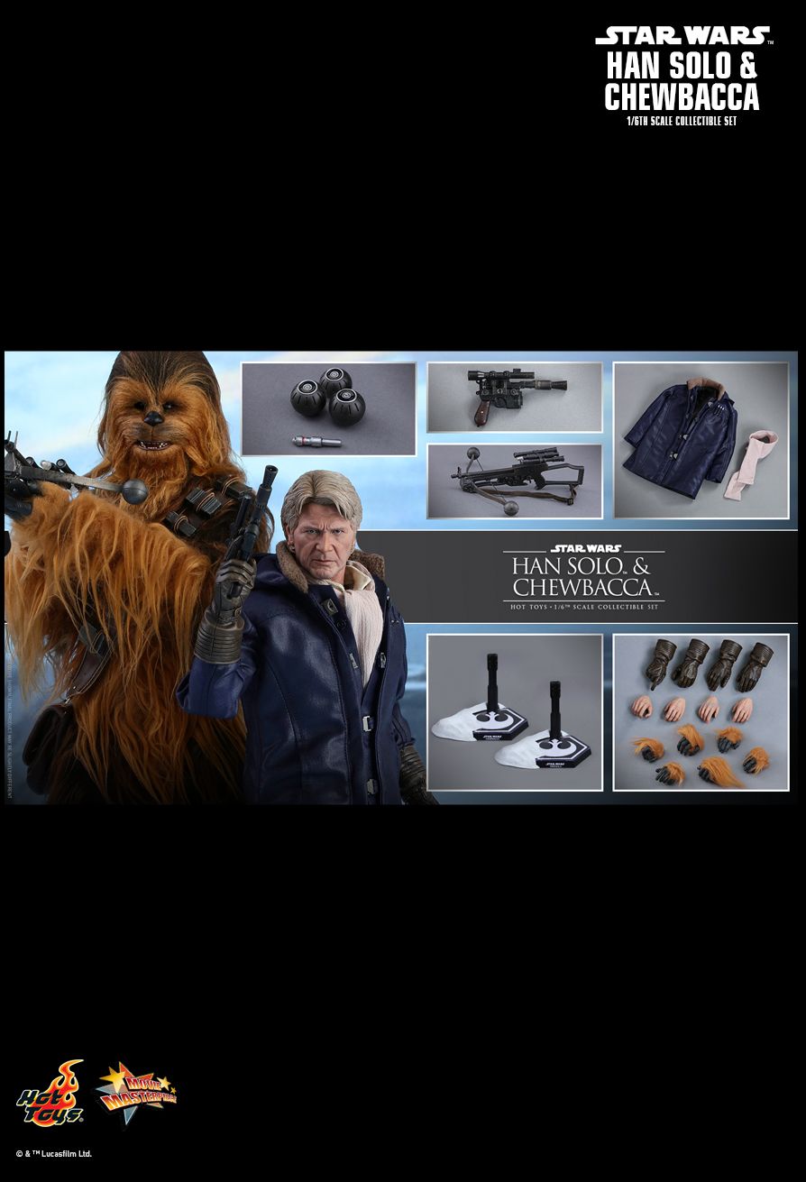 STAR WARS: THE FORCE AWAKENS HAN SOLO AND CHEWBACCA