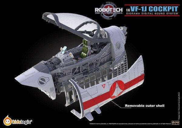 Robotech - VF - 1J Cockpit Diorama Digital Sound System 1/6 (Kids Logic)
