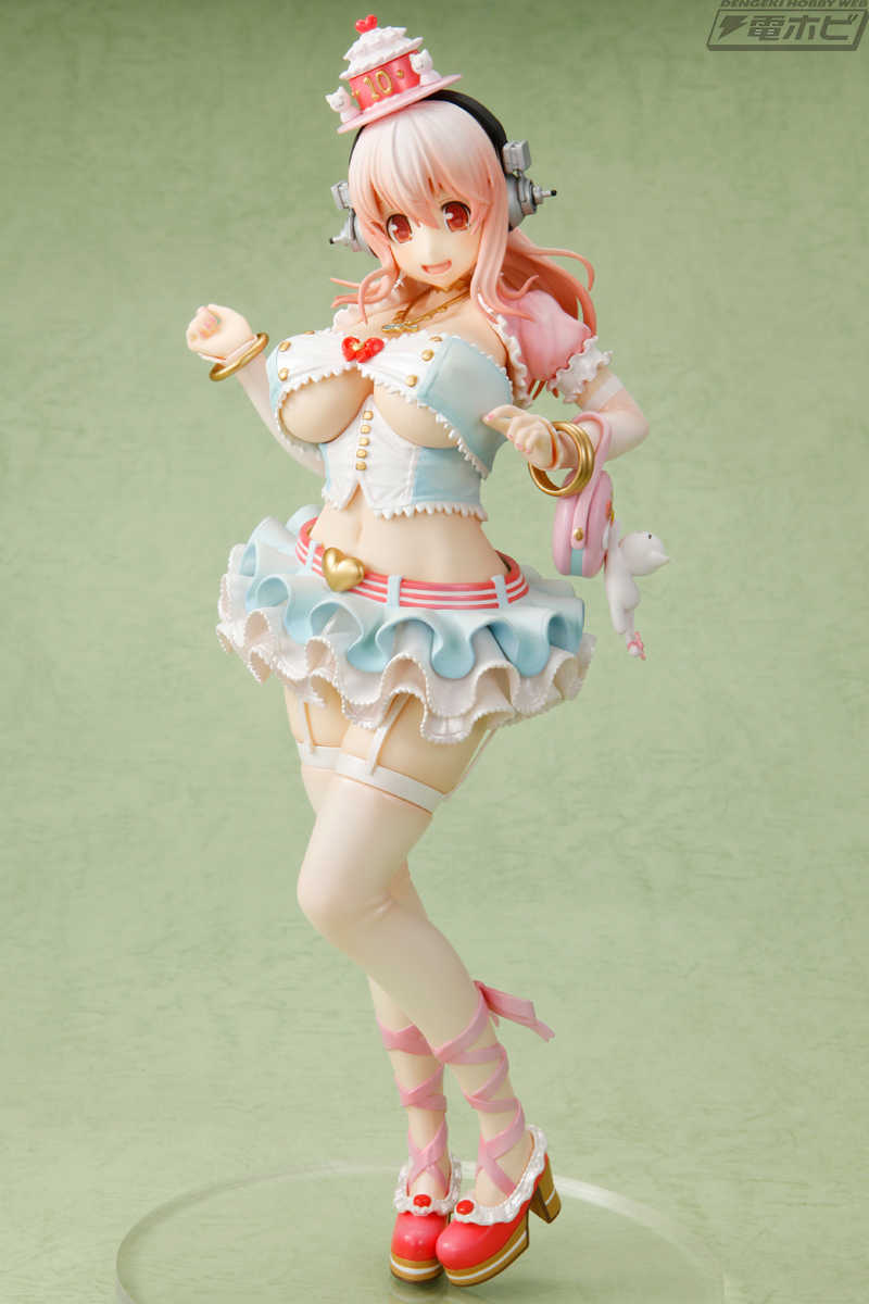 Super Sonico 10th Anniversary Figure Birthday Party Ver.