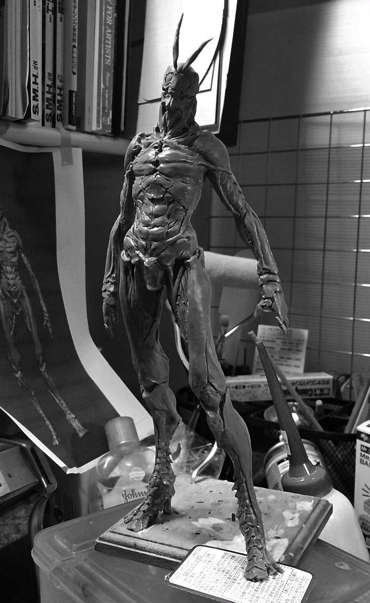 ไปดูงานปั้นของริว โอยามะ ที่ปั้นตามงานต้นแบบของยามาโต้ (บอกได้คำเดียวว่า 'เจ๋ง')