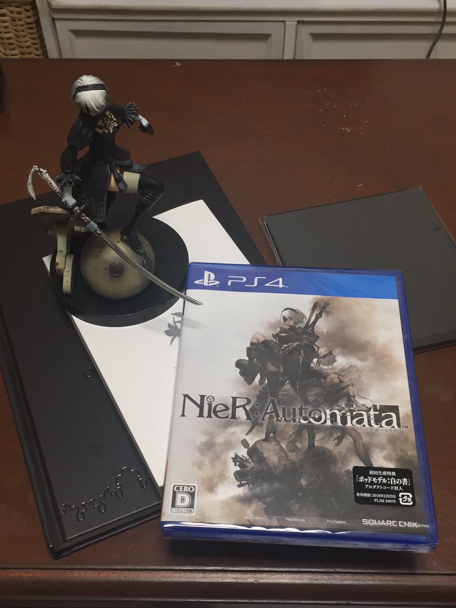 NieR: Automata ฟิกเกอร์ที่แถมกับเกมส์ในชุด Black Box Edition