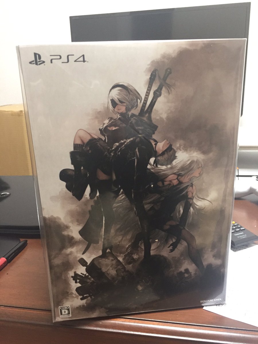 NieR: Automata ฟิกเกอร์ที่แถมกับเกมส์ในชุด Black Box Edition