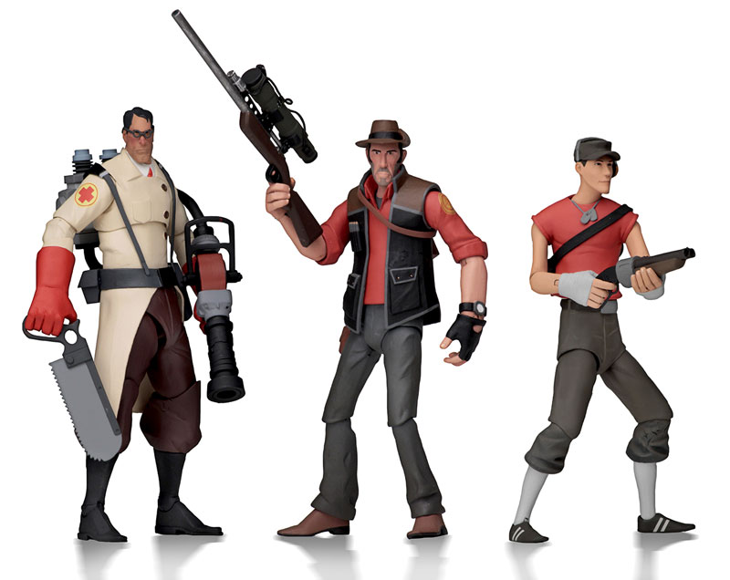 Team Fortress 2/ 7 Inch Action Figure Series 4 RED: 3 Types Set