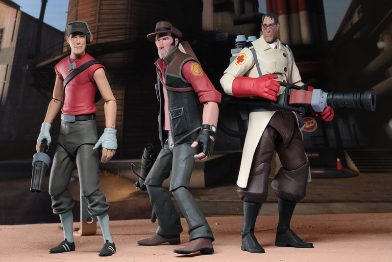 Team Fortress 2/ 7 Inch Action Figure Series 4 RED: 3 Types Set