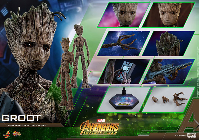Movie Masterpiece Avengers: Infinity War 1/6 Scale Figure Groot