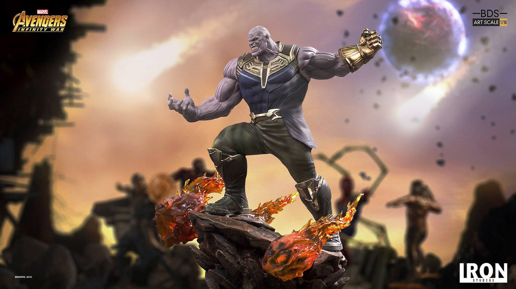 Iron Studios Battle Diorama Series - Sarnos Thanos