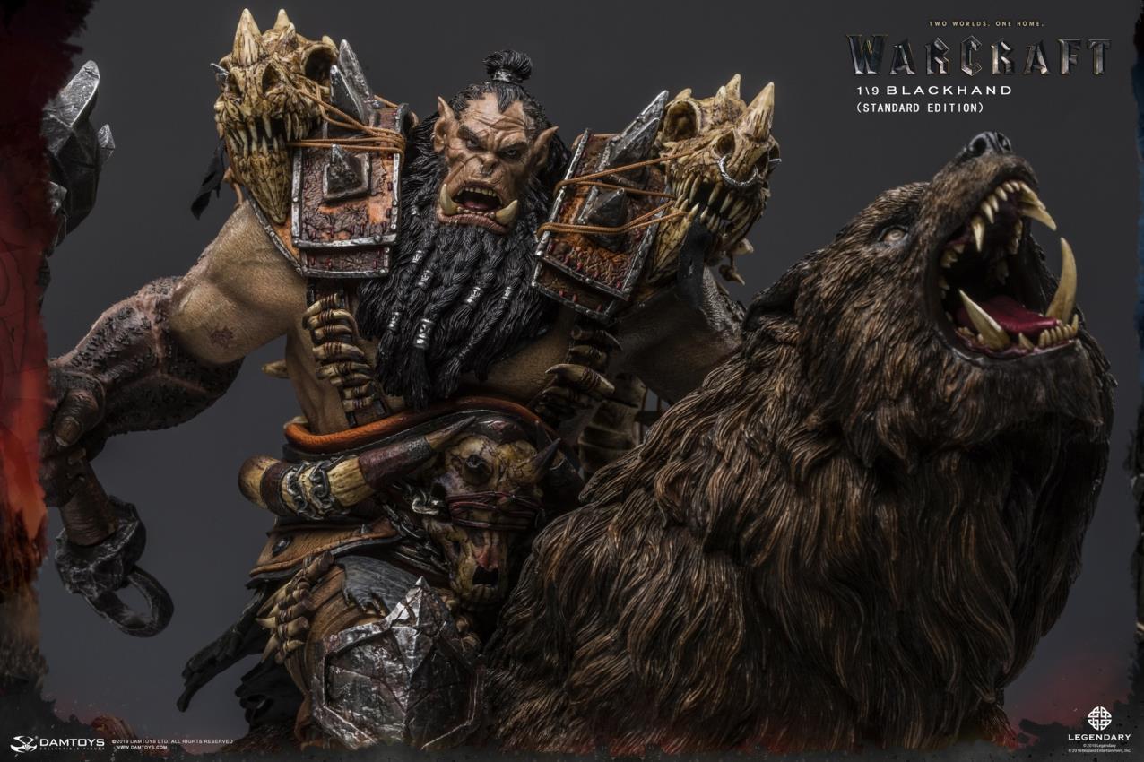 DAMTOYS EPIC SERIES: 10-INCH WARCRAFT – BLACKHAND RIDING WOLF (STANDARD VERSION) (NO. DMLW014)