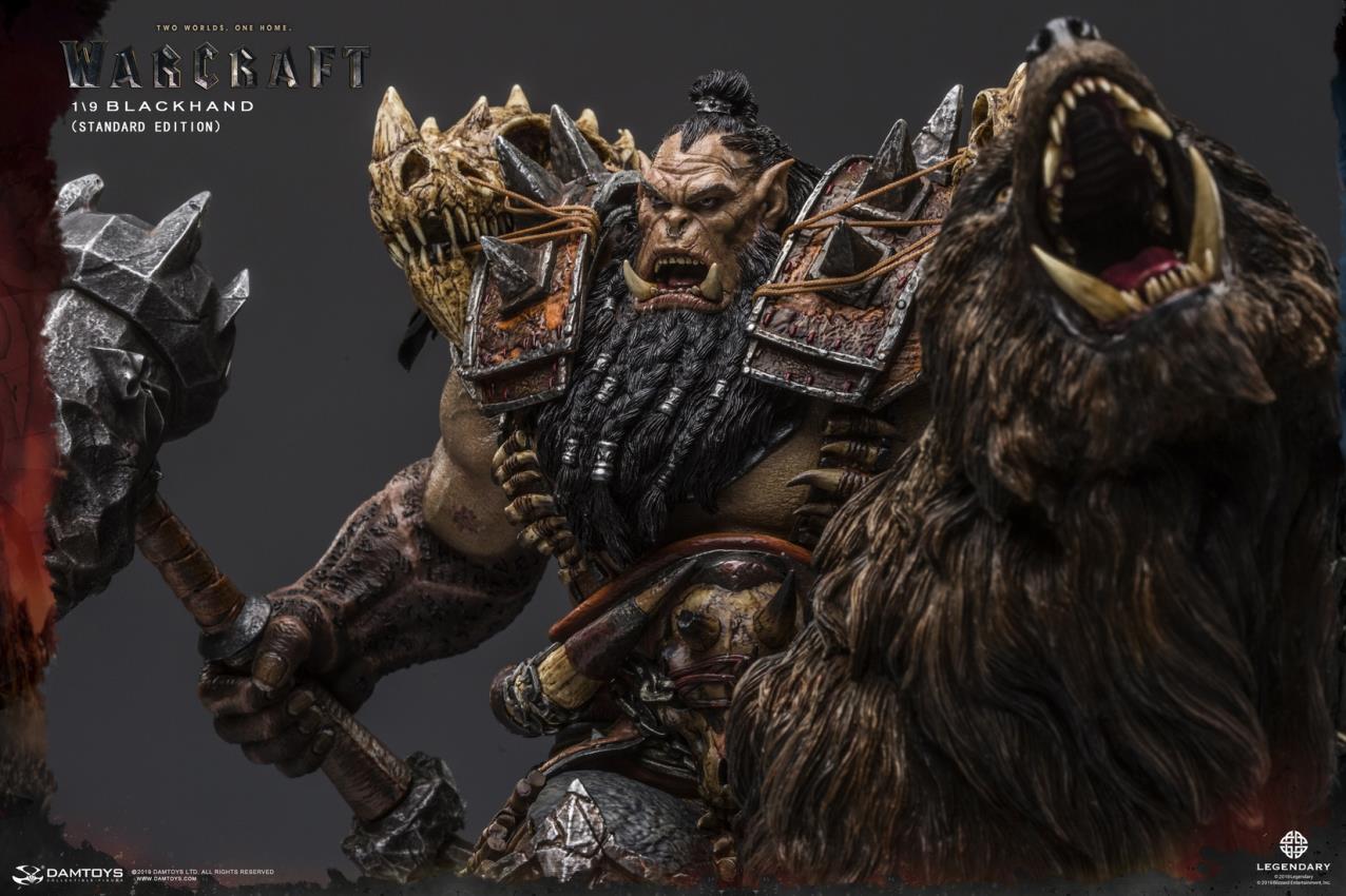 DAMTOYS EPIC SERIES: 10-INCH WARCRAFT – BLACKHAND RIDING WOLF (STANDARD VERSION) (NO. DMLW014)