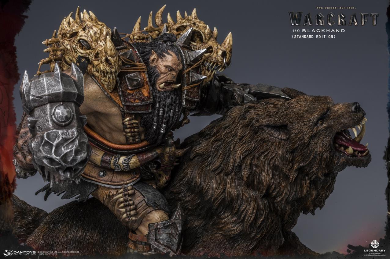 DAMTOYS EPIC SERIES: 10-INCH WARCRAFT – BLACKHAND RIDING WOLF (STANDARD VERSION) (NO. DMLW014)