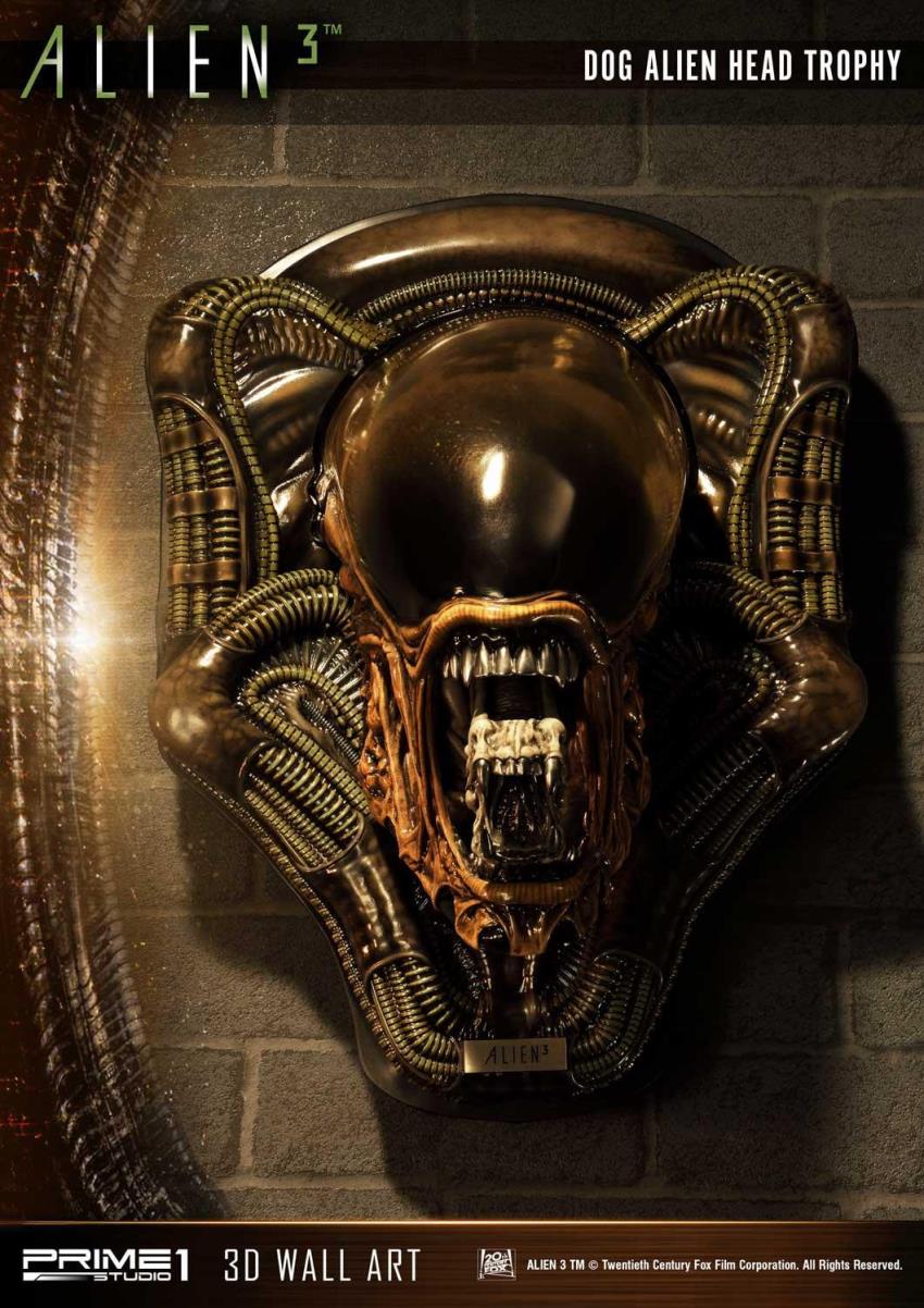 Alien3 - Dog Alien Head Trophy Open Mouth Version (Prime1Studio)