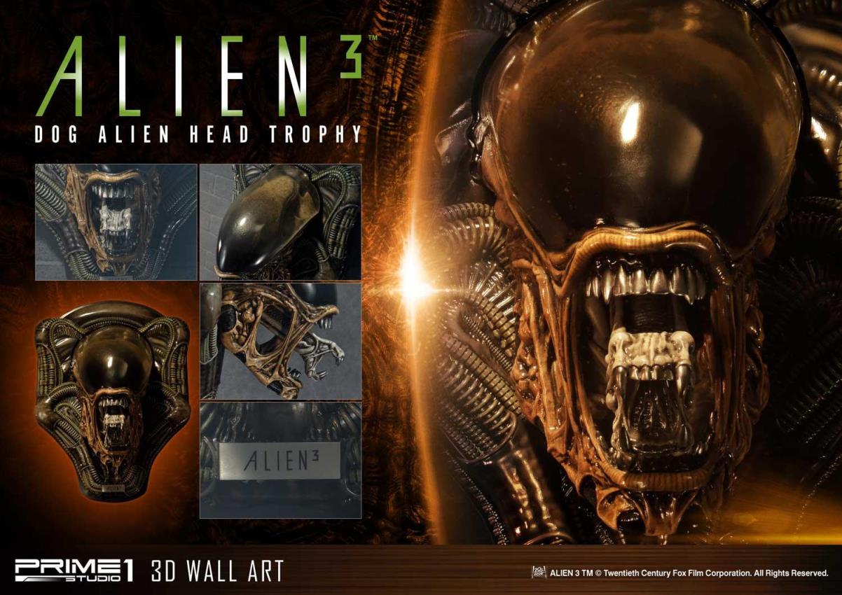 Alien3 - Dog Alien Head Trophy Open Mouth Version (Prime1Studio)