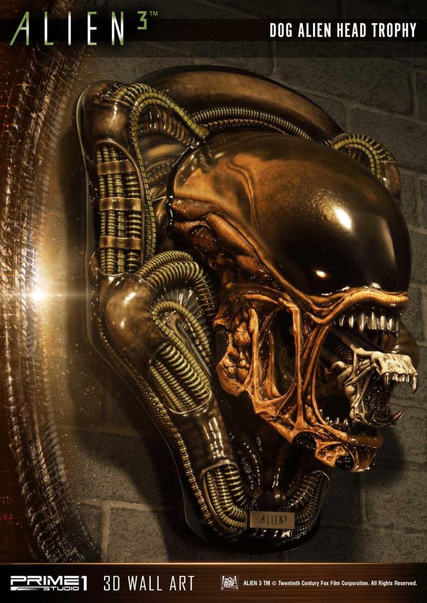 Alien3 - Dog Alien Head Trophy Open Mouth Version (Prime1Studio)