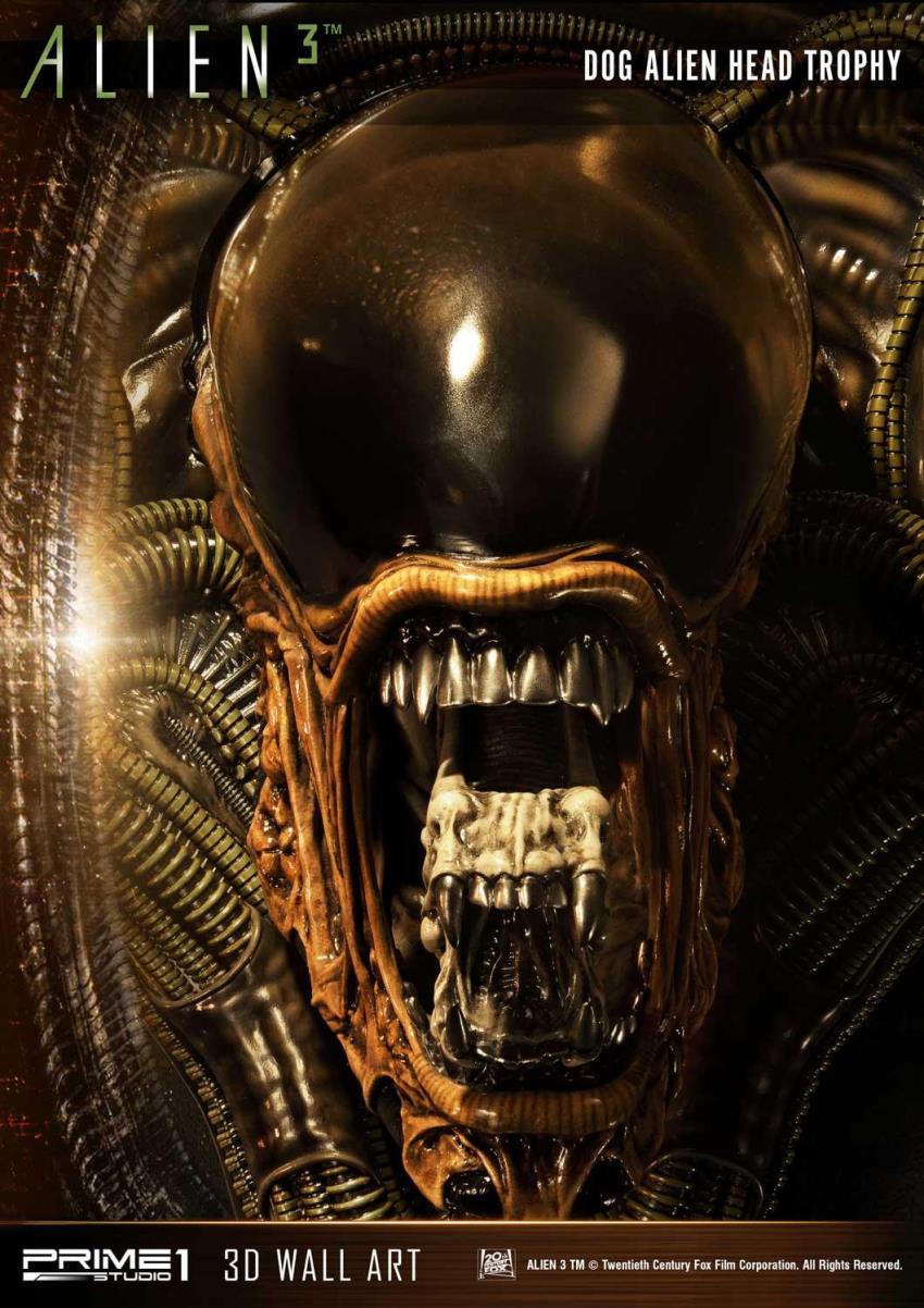 Alien3 - Dog Alien Head Trophy Open Mouth Version (Prime1Studio)