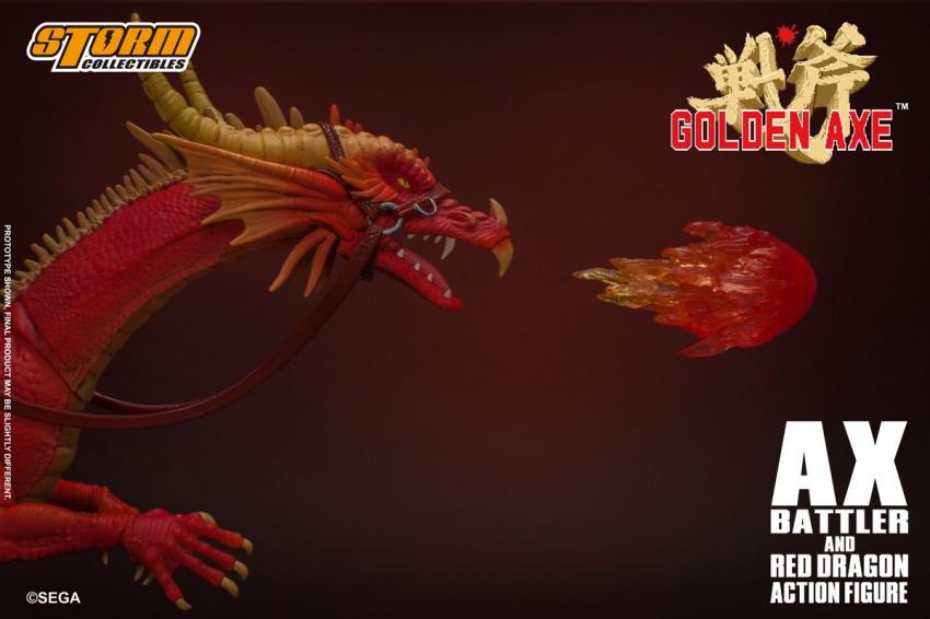 GOLDEN AXE - AX BATTLER AND RED DRAGON (Storm Collectibles)