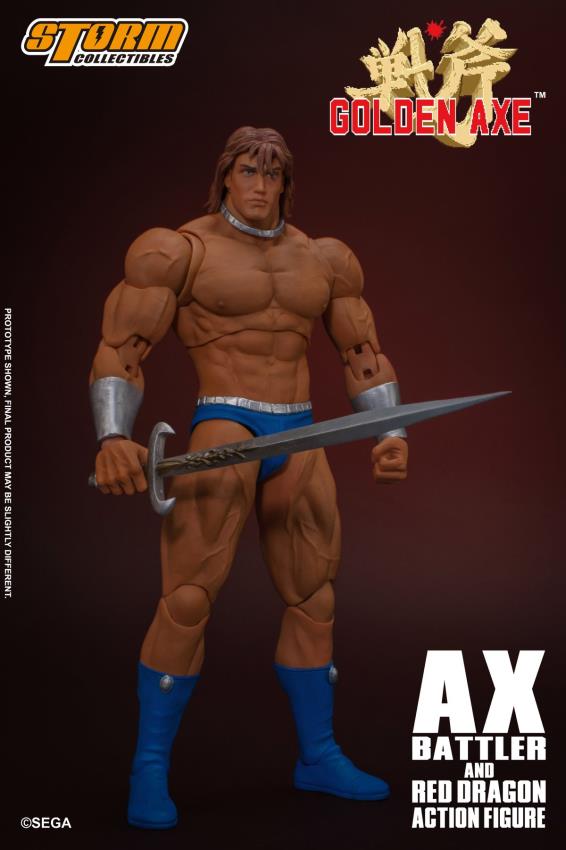 GOLDEN AXE - AX BATTLER AND RED DRAGON (Storm Collectibles)