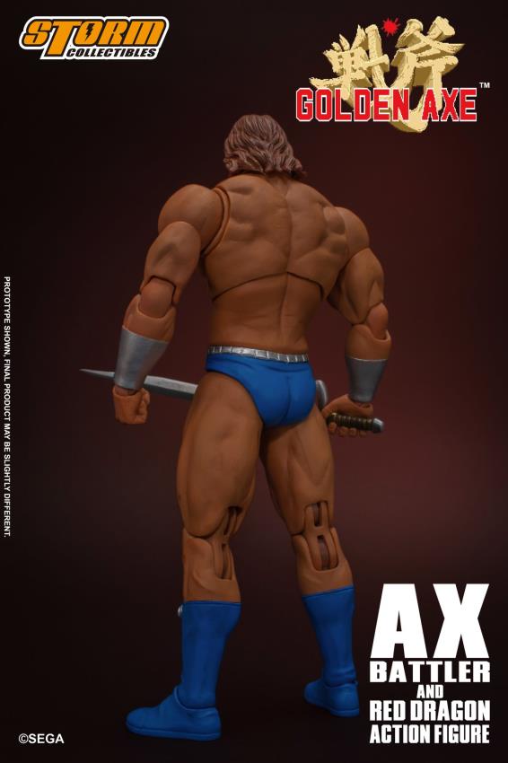 GOLDEN AXE - AX BATTLER AND RED DRAGON (Storm Collectibles)