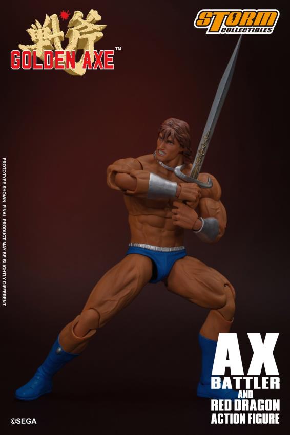 GOLDEN AXE - AX BATTLER AND RED DRAGON (Storm Collectibles)