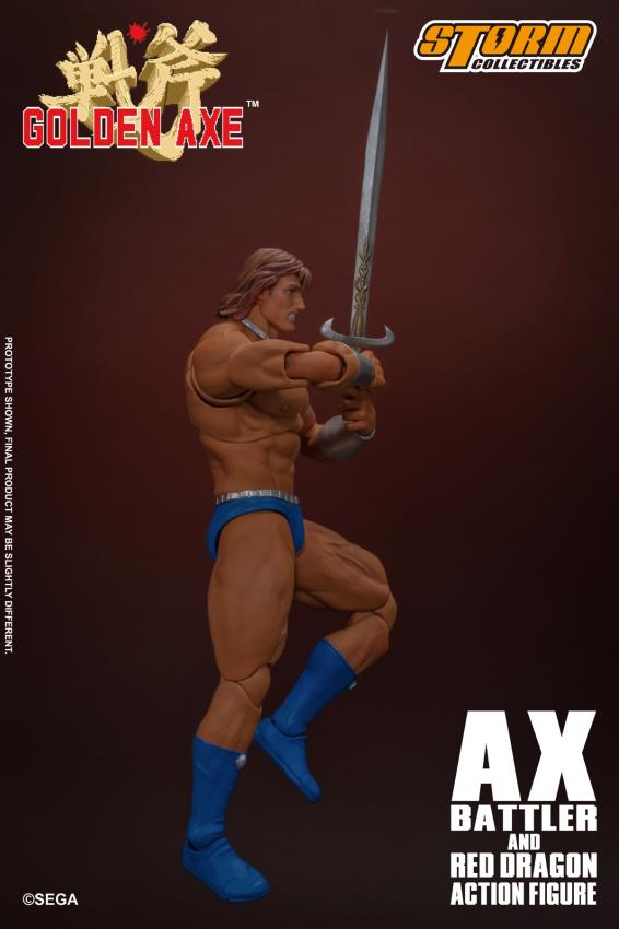 GOLDEN AXE - AX BATTLER AND RED DRAGON (Storm Collectibles)