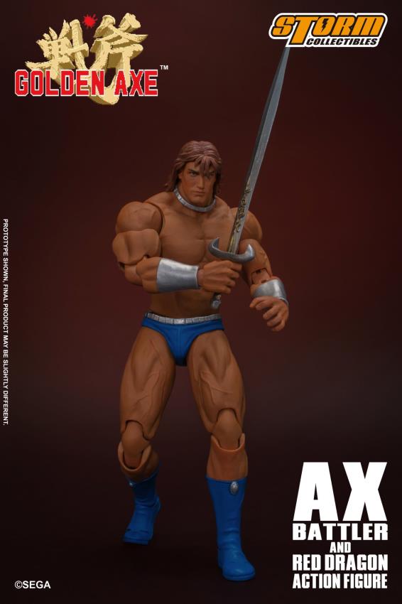 GOLDEN AXE - AX BATTLER AND RED DRAGON (Storm Collectibles)