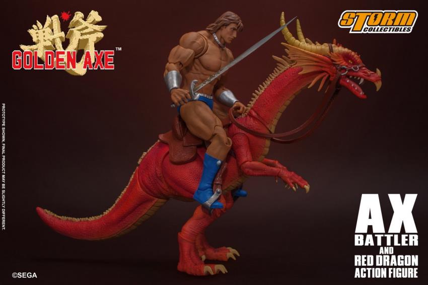 GOLDEN AXE - AX BATTLER AND RED DRAGON (Storm Collectibles)
