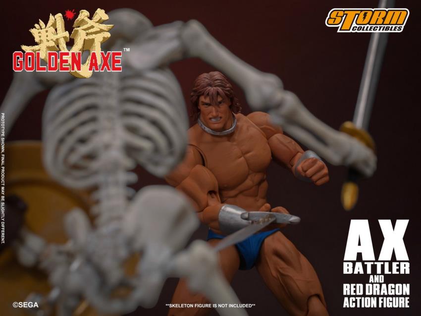 GOLDEN AXE - AX BATTLER AND RED DRAGON (Storm Collectibles)