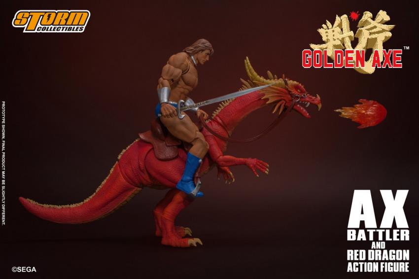 GOLDEN AXE - AX BATTLER AND RED DRAGON (Storm Collectibles)