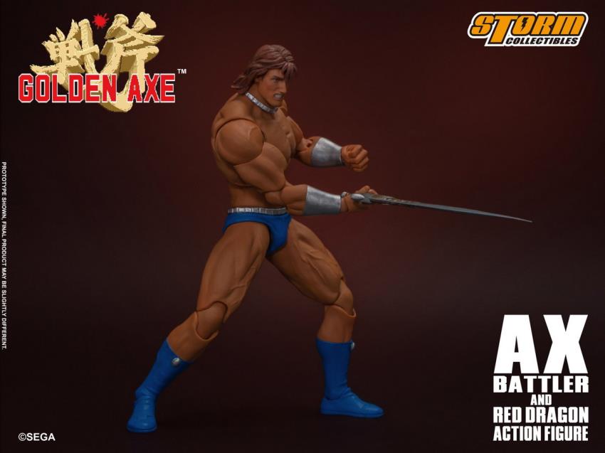 GOLDEN AXE - AX BATTLER AND RED DRAGON (Storm Collectibles)