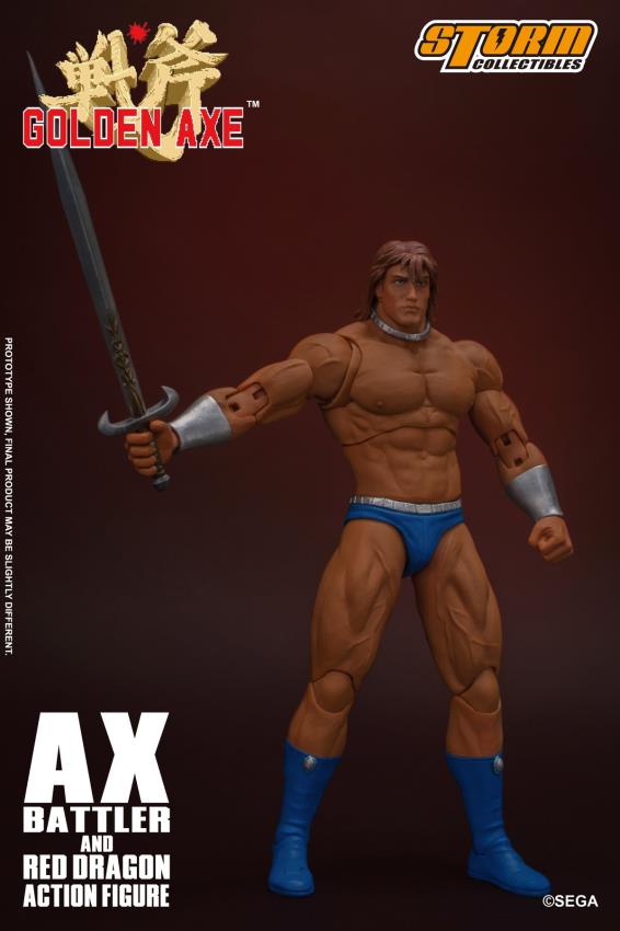 GOLDEN AXE - AX BATTLER AND RED DRAGON (Storm Collectibles)