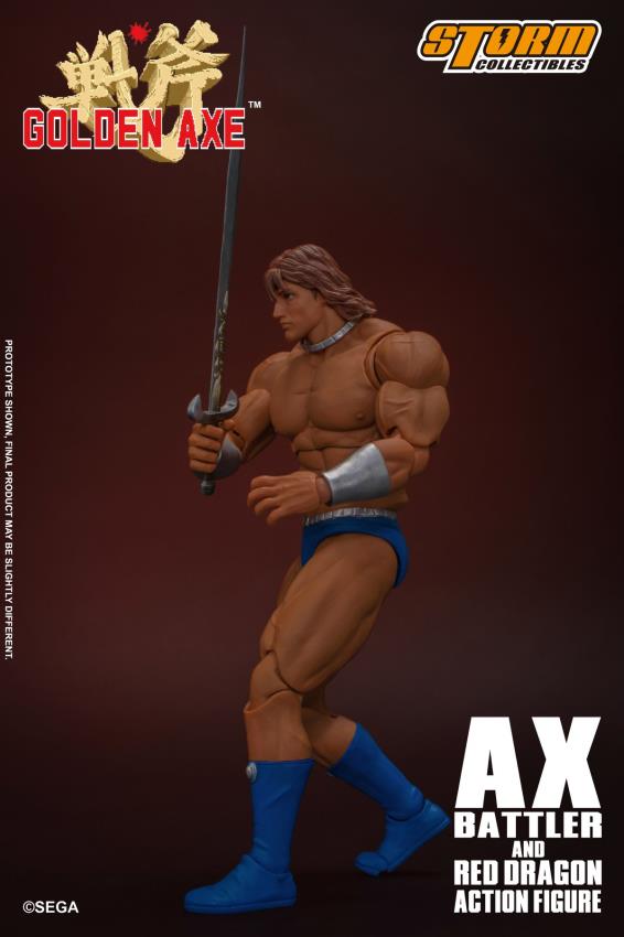 GOLDEN AXE - AX BATTLER AND RED DRAGON (Storm Collectibles)