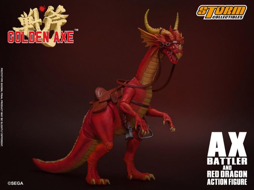 GOLDEN AXE - AX BATTLER AND RED DRAGON (Storm Collectibles)
