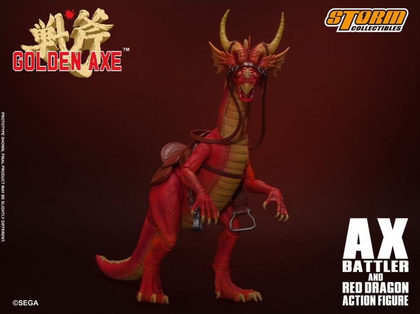 GOLDEN AXE - AX BATTLER AND RED DRAGON (Storm Collectibles)