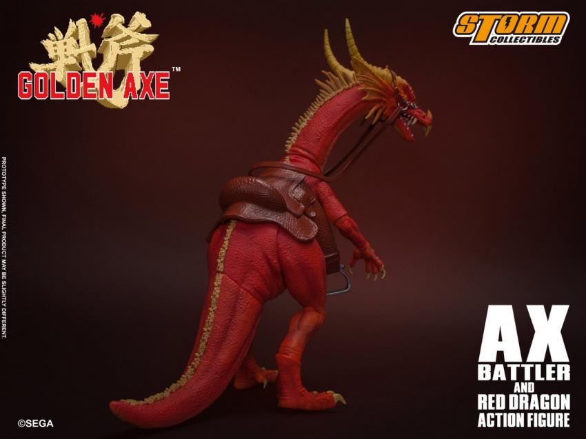 GOLDEN AXE - AX BATTLER AND RED DRAGON (Storm Collectibles)
