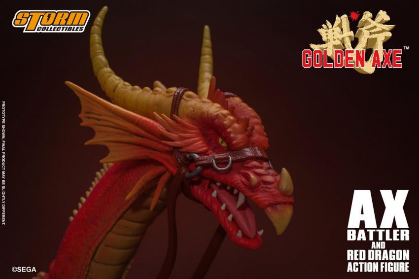 GOLDEN AXE - AX BATTLER AND RED DRAGON (Storm Collectibles)
