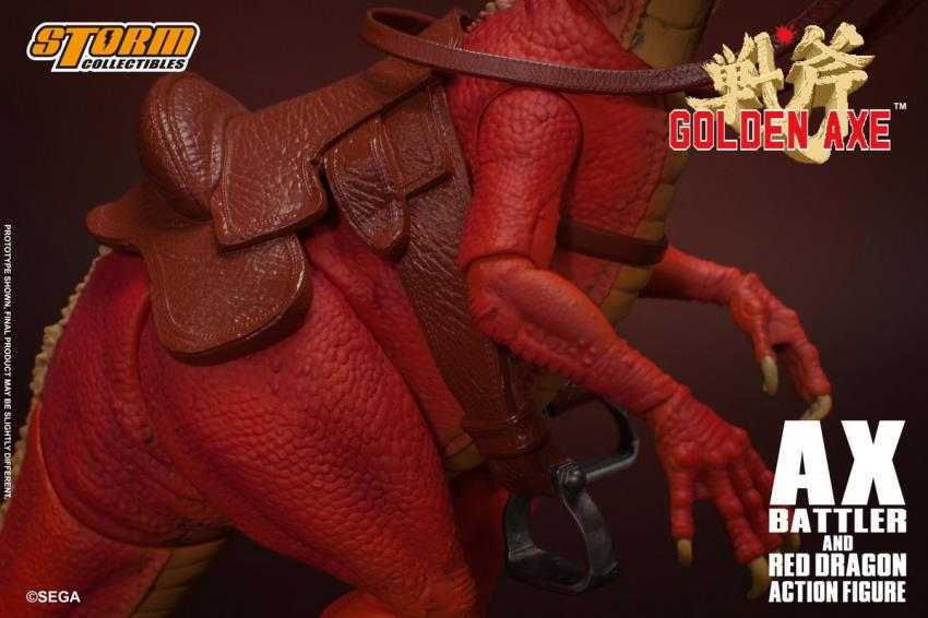 GOLDEN AXE - AX BATTLER AND RED DRAGON (Storm Collectibles)