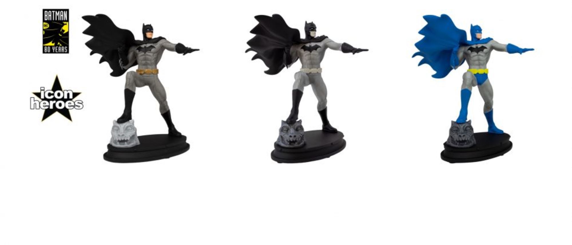 Icon Heroes: Batman 80th Anniversary Statues