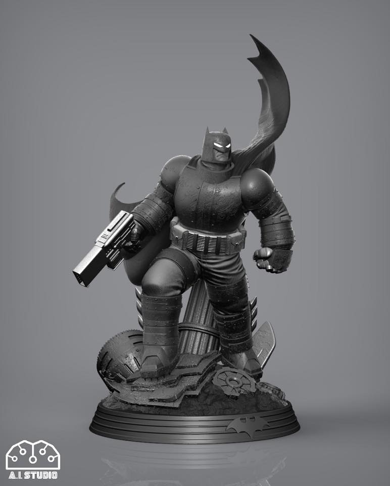 TDKR Armored Batman From Frank Miller’s The Dark Knight Returns Comic (A.I.Studio) งานดิบไม่ลงสี