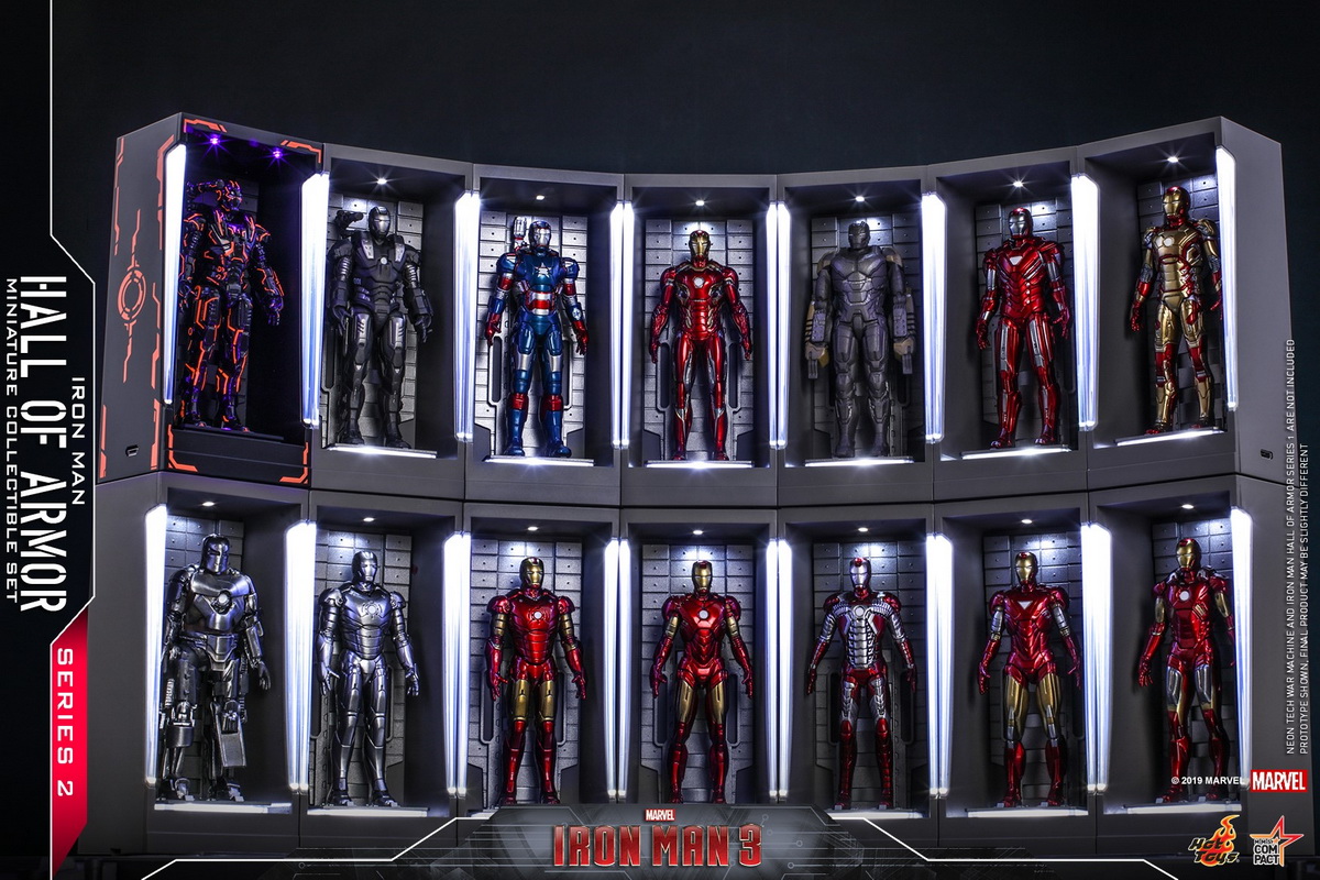 Hot Toys : IRON MAN 3 IRON MAN HALL OF ARMOR (SERIES 2) MMS COMPACT