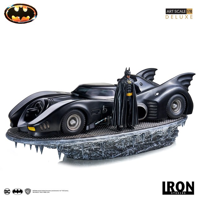 Iron Studios Batman (1989) Batman & Batmobile Deluxe Edition