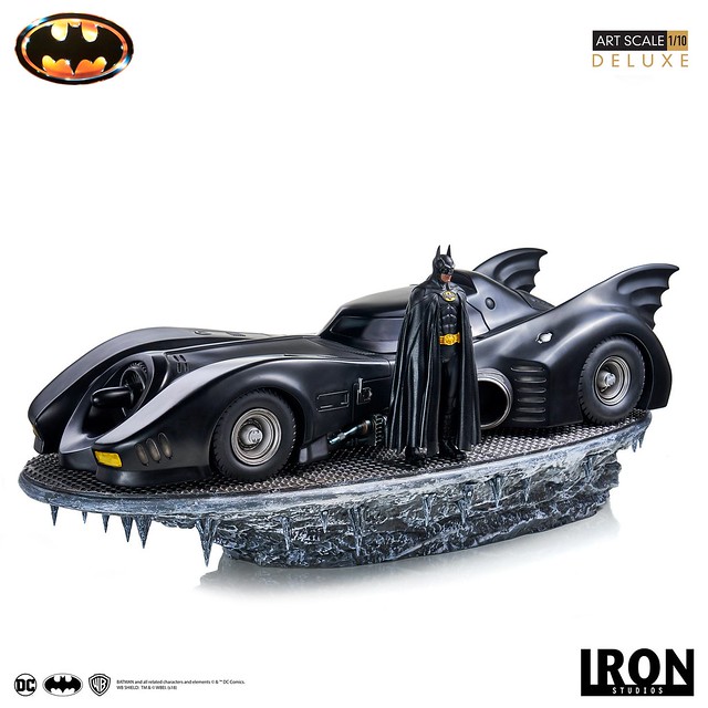 Iron Studios Batman (1989) Batman & Batmobile Deluxe Edition