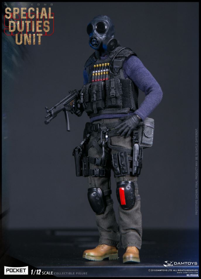 DAMTOYS : 1/12 POCKET ELITE SERIES: HONGKONG SDU (SAM SIR)