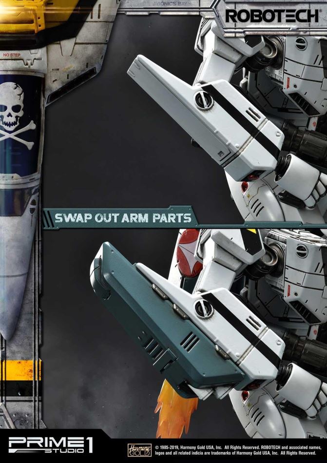 Robotec Saga VF-1S Skull Leader Battloid Mode (Prime1Studio)