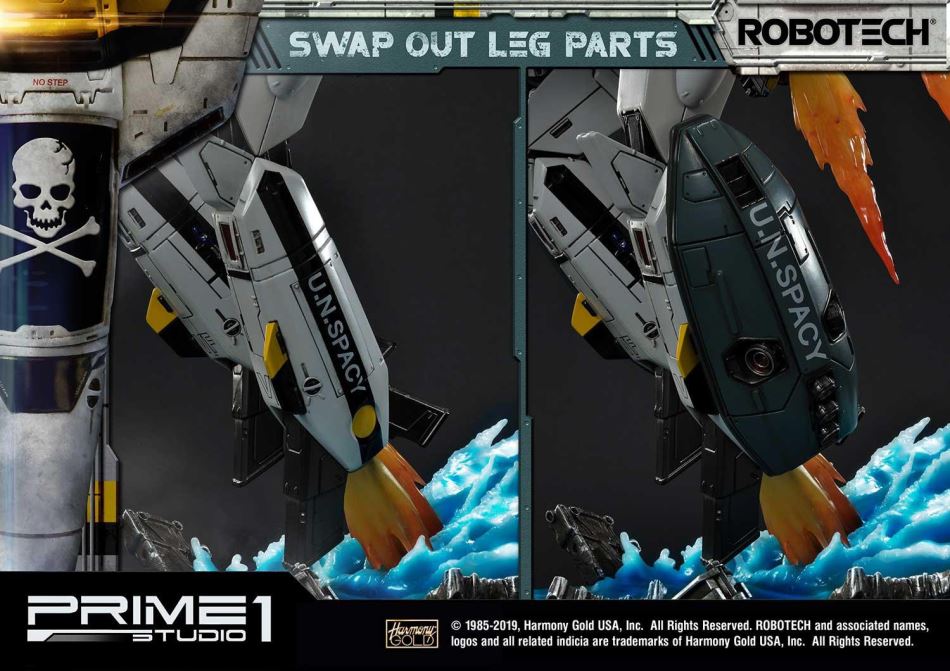 Robotec Saga VF-1S Skull Leader Battloid Mode (Prime1Studio)