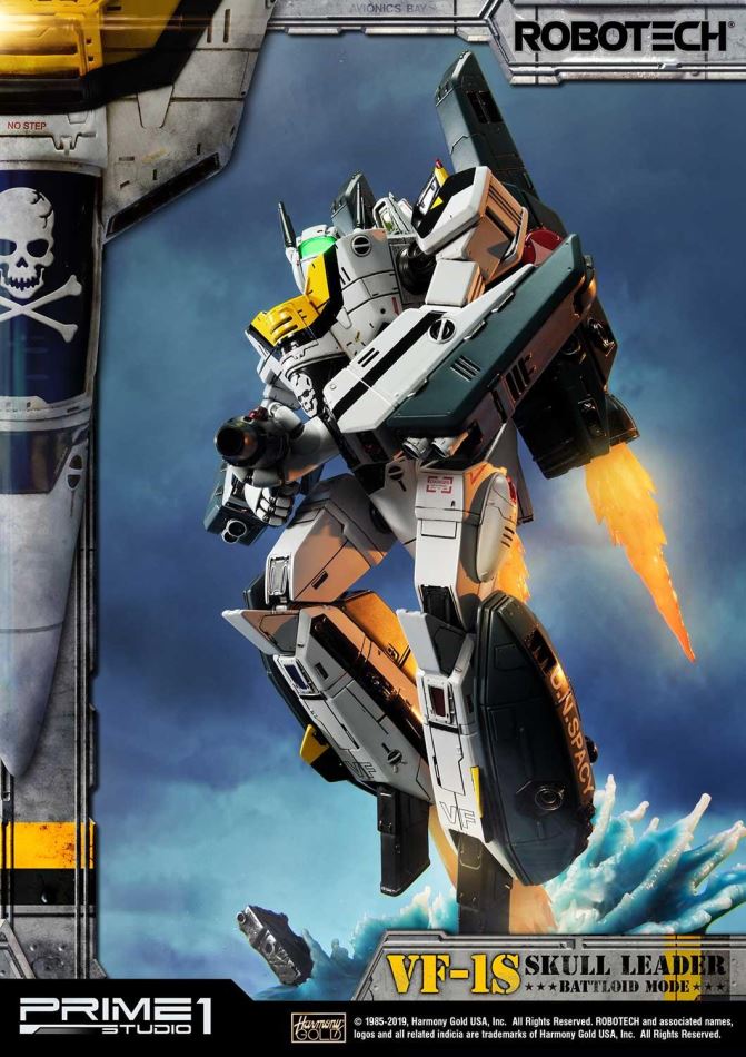 Robotec Saga VF-1S Skull Leader Battloid Mode (Prime1Studio)