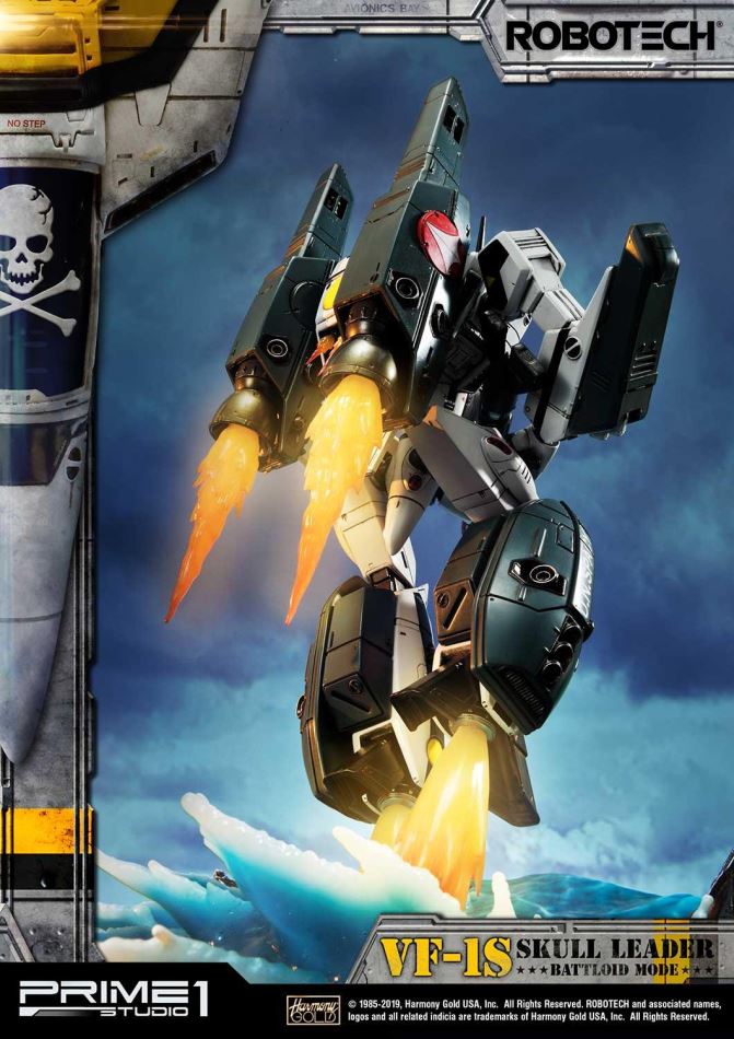 Robotec Saga VF-1S Skull Leader Battloid Mode (Prime1Studio)