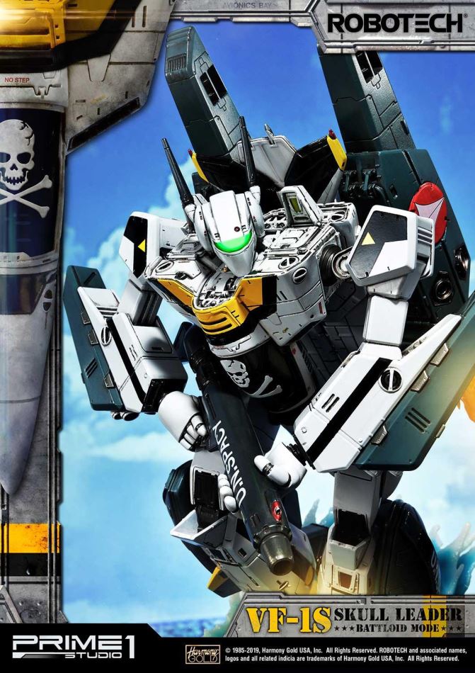Robotec Saga VF-1S Skull Leader Battloid Mode (Prime1Studio)