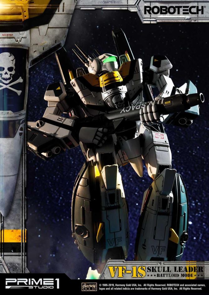 Robotec Saga VF-1S Skull Leader Battloid Mode (Prime1Studio)