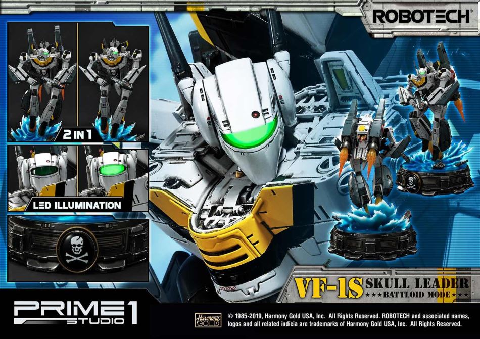 Robotec Saga VF-1S Skull Leader Battloid Mode (Prime1Studio)