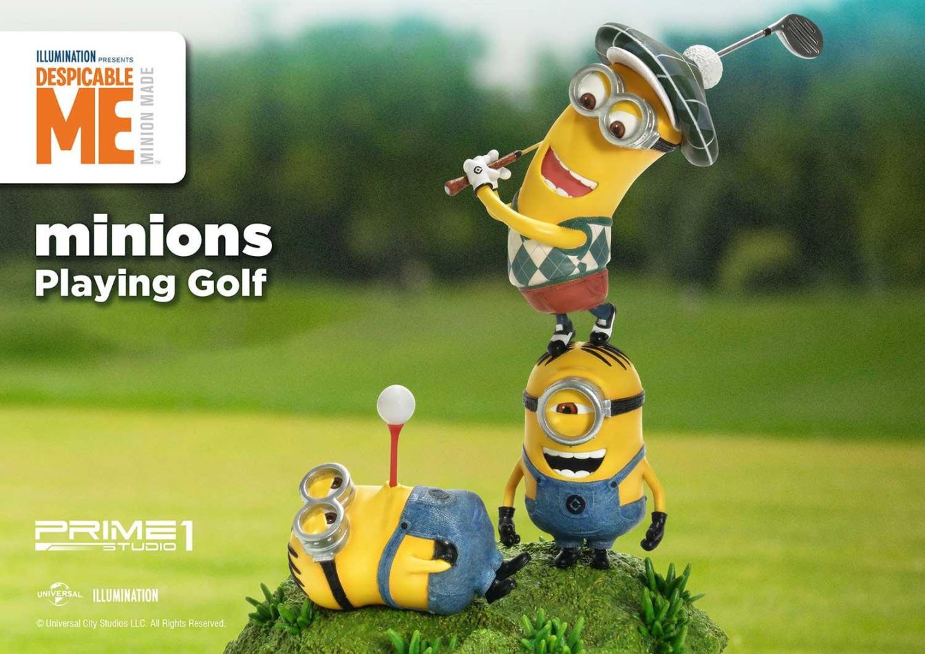 Despicable Me & Minions : Minions Playing Golf (Prime1Studio)